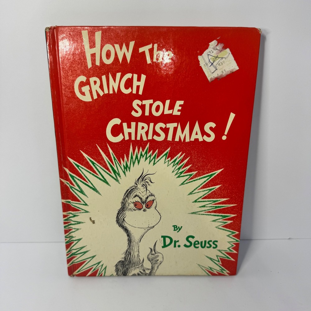 How The Grinch Stole Christmas Dr. Seuss Hardcover Vintage Book 1957 1st Edition